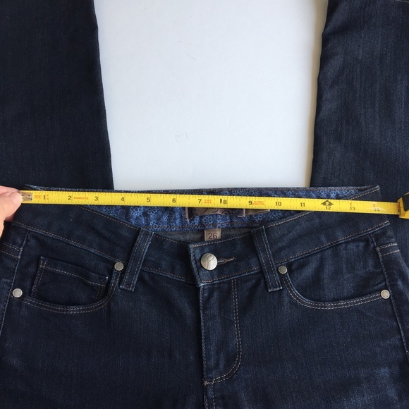 Paige Skyline Skinny Jeans Indigo/Dark blue.  Size 26 Like New Condition. - Picture 9 of 11